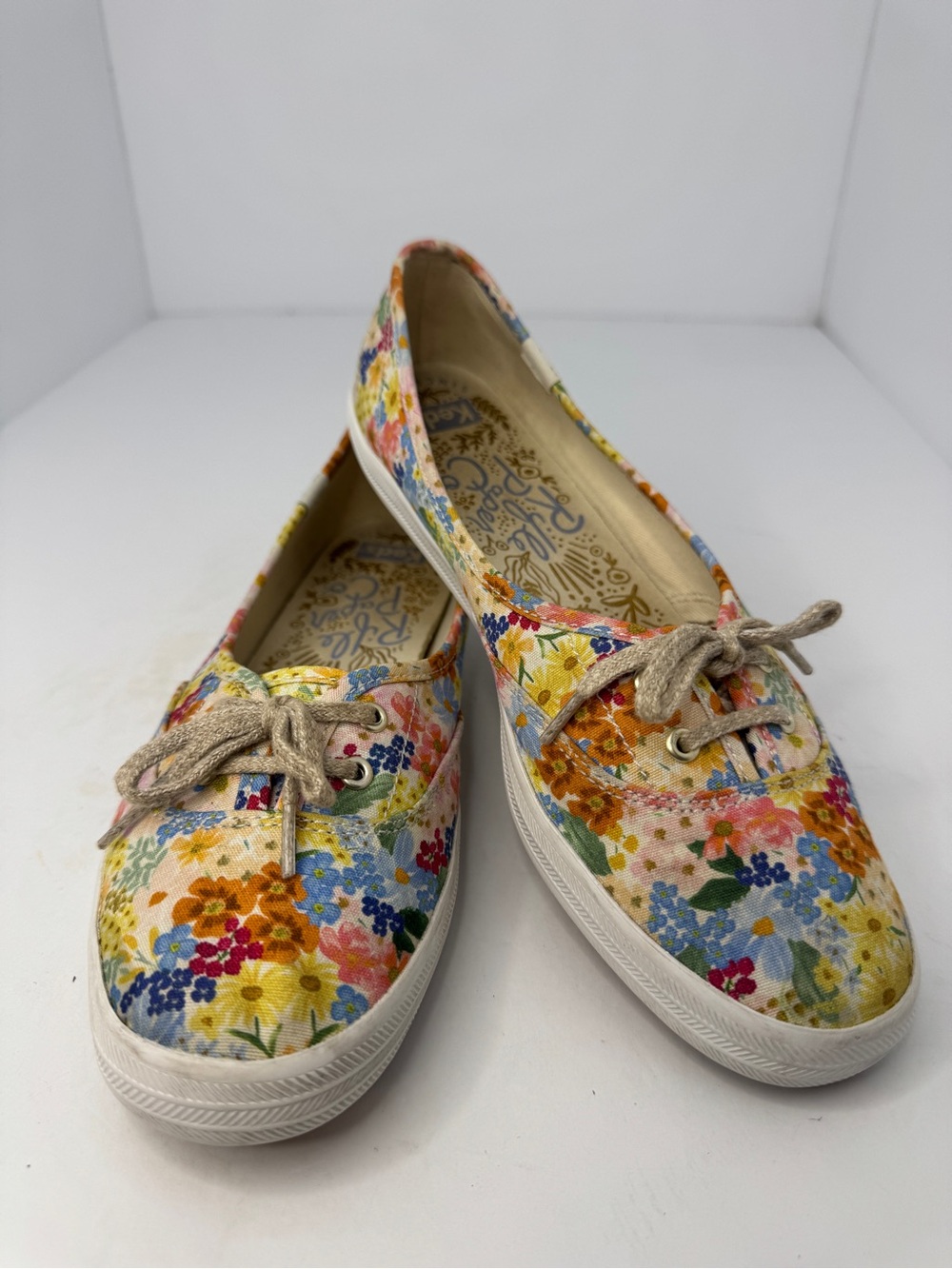 Women’s Keds Rifle Paper Co. Floral Sneakers Tennis Shoes Size 8.5 Rare Design